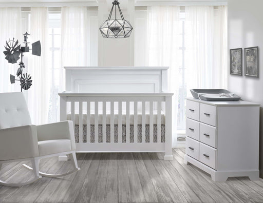 Natart Taylor Convertible Crib - White