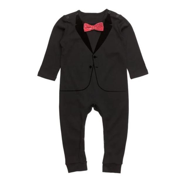 The Tiny Universe The Velvet Tuxedo Black Red Bow