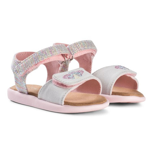 Toms Pink Multi Twill Glimmer Tiny Strappy