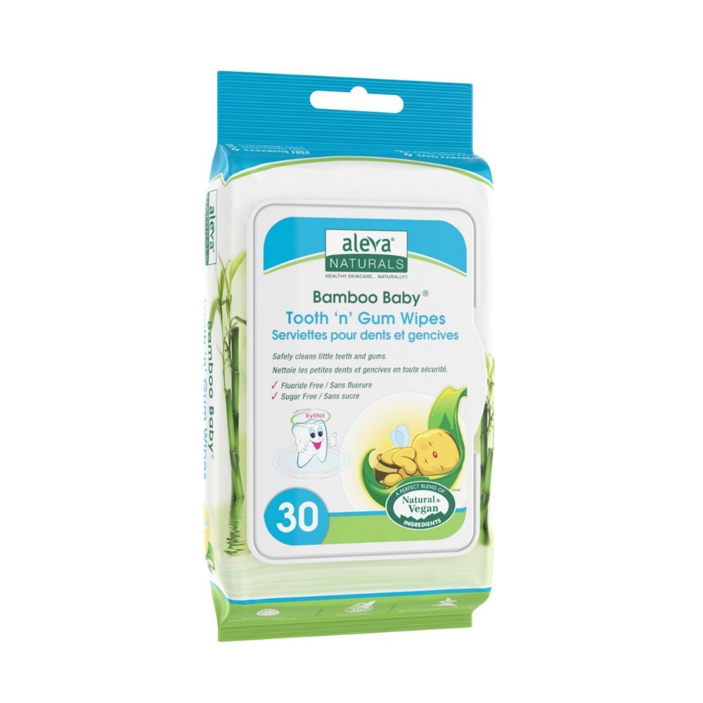 Aleva Bamboo Baby Tooth&gum Wipes 30ct