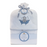 Piccolo Bambino Baby Bath Wrap Blue Bear