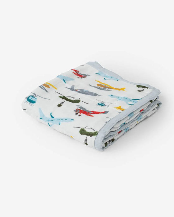 Little Unicorn Deluxe Muslin Quilt - Air Show