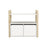 FLEXA Mini C 1Shelf & 1Cupboard Clear Lacq. 81-26402-80(Markham In store pick-up Only)