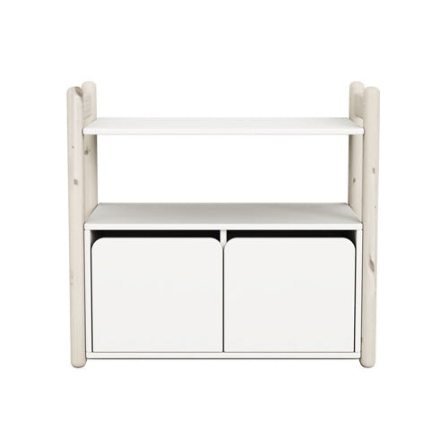 FLEXA Mini C 1Shelf & 1Cupboard White Washed 81-26402-90(Markham In store pick-up Only)
