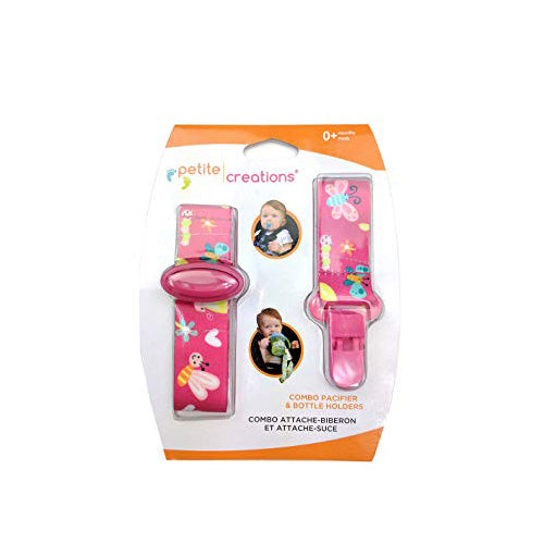 Petite Creations Pacificer&Bib Holder Papillion CBP307
