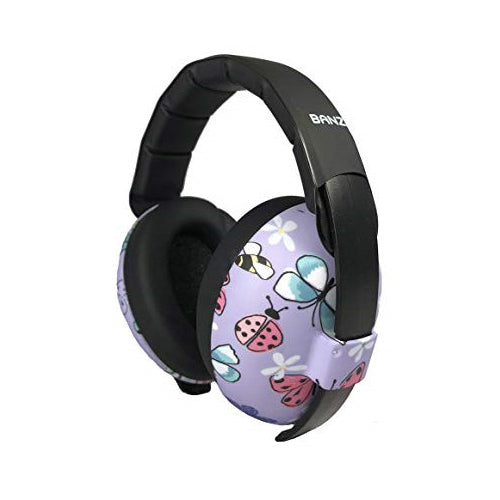 Banz Baby Mini Earmuffs Butterflies 0-2yrs