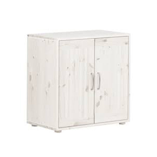 FLEXA Cupboard w 2Doors 1Shelf Feet White Washed (Markham In store pick-up Only)