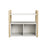 FLEXA Mini A 1Shelf & 1Bookcase Clear Lacq. 81-26203-80 (Markham In store pick-up Only)