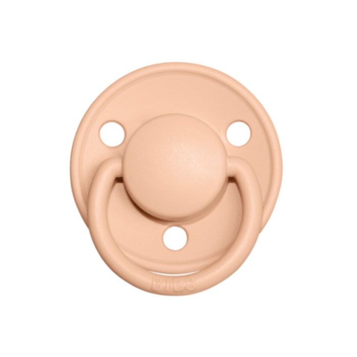 Bibs Pacifier De Lux 2pk - Peach Sunset 0-6m (CU180265)