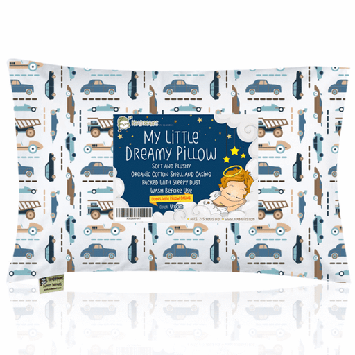 KeaBabies Toddler Pillow with Pillowcase - Vroom