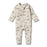 Wilson & Frenchy Organic Rib Zipsuit with feet - Bonjour