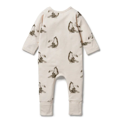 Wilson & Frenchy Organic Zipsuit with feet - Tommy Toucan