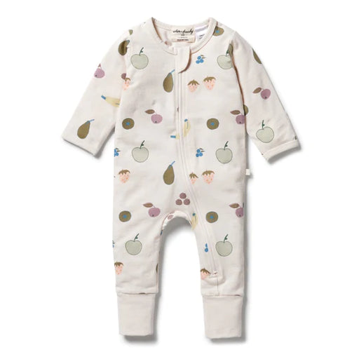 Wilson & Frenchy Organic Zipsuit with feet - Fruity