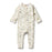 Wilson & Frenchy Organic Rib Zipsuit with feet - Peek-a-boo