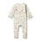 Wilson & Frenchy Organic Rib Zipsuit with feet - Peek-a-boo