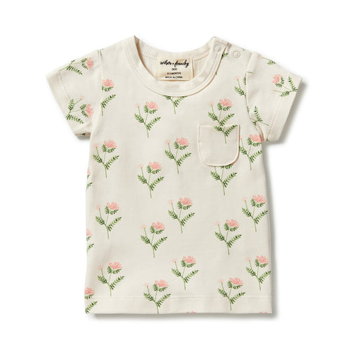 Wilson&Frenchy Organic Pocket Tee - Pretty Flower