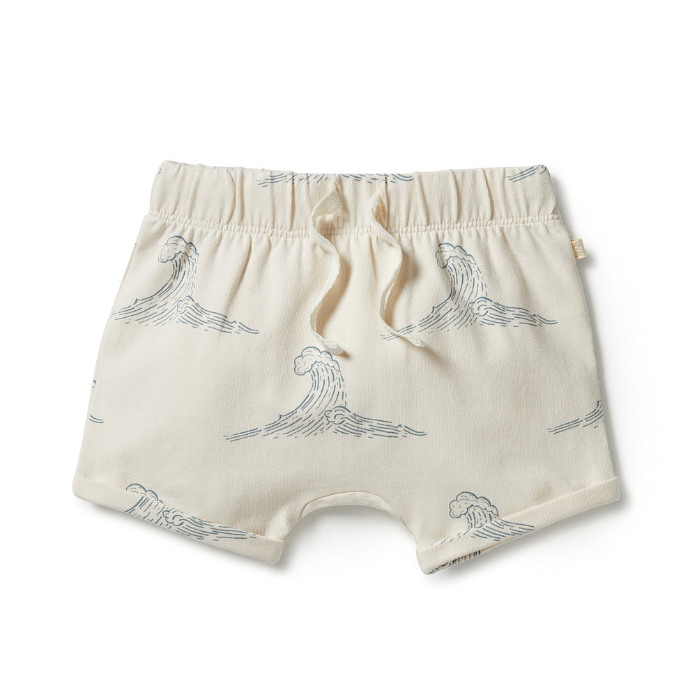 Wilson&Frenchy Organic Tie Front Shorts - The Wave