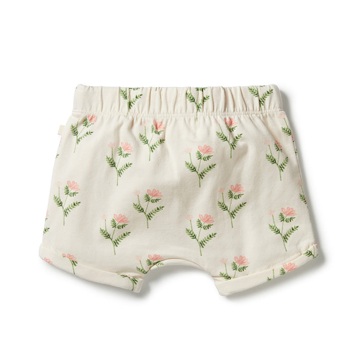 Wilson & Frenchy Organic Tie Front Shorts - Pretty Flower