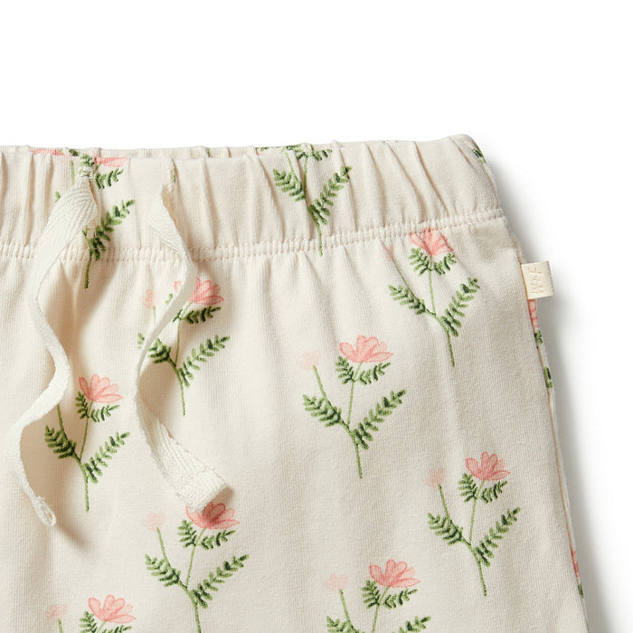 Wilson & Frenchy Organic Tie Front Shorts - Pretty Flower