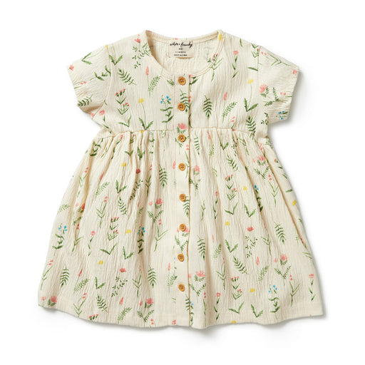 Wilson&Frenchy Crinkle Button Dress -Wild Flower