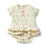 Wilson & Frenchy Crinkle Ruffle Bodysuit - Wild Flower