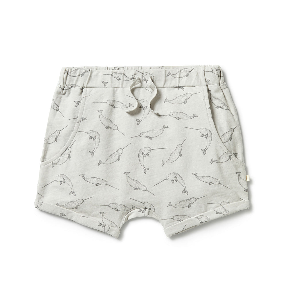 Wilson&Frenchy Organic Slouch Shorts - Narwals