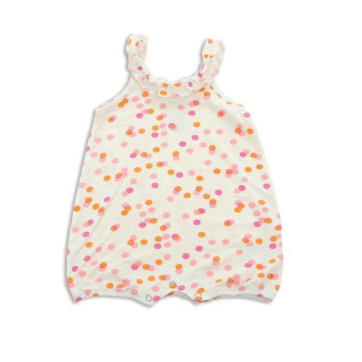 Silkberry Bamboo Ruffle Romper Confetti Sprinkles Print