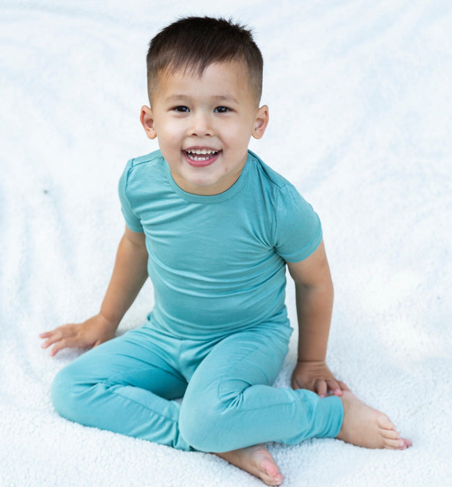 Silkberry Bamboo Short Sleeve 2pc Pajama Set - Mineral