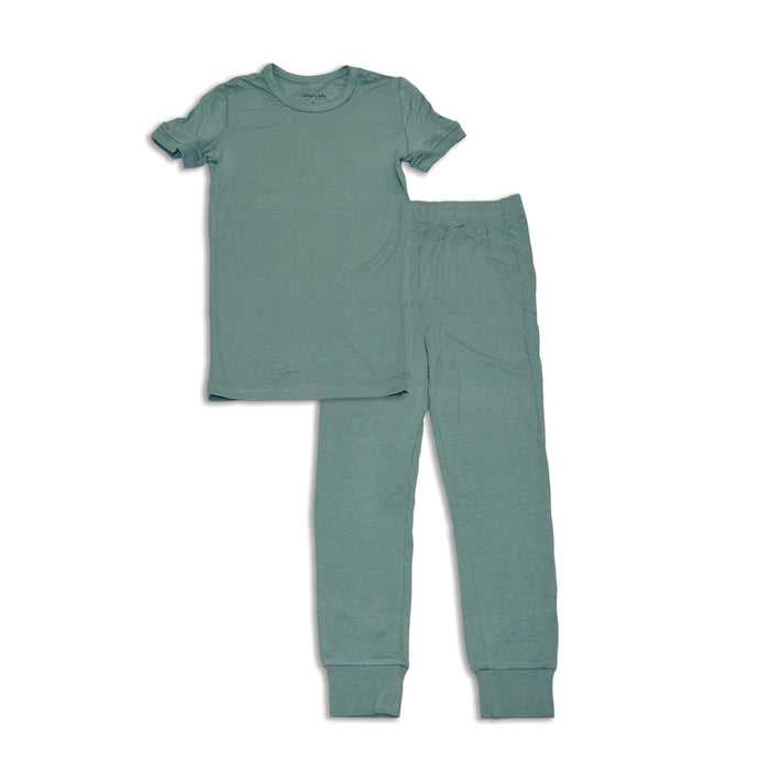 Silkberry Bamboo Short Sleeve 2pc Pajama Set - Mineral