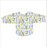 Kushies Clean Bib W/Sleeves Multi Alphabet 12-24m