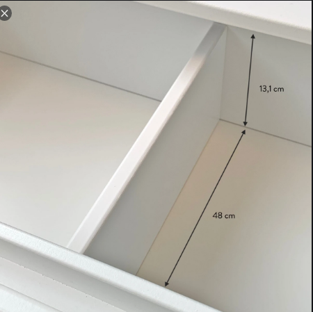 FLEXA Chest Cabby with 2 Drawers, incl feet, White (Marham Store pick-up Only)