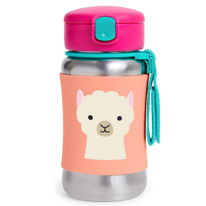 Skip Hop Zoo Stainless Straw Bottle Llama