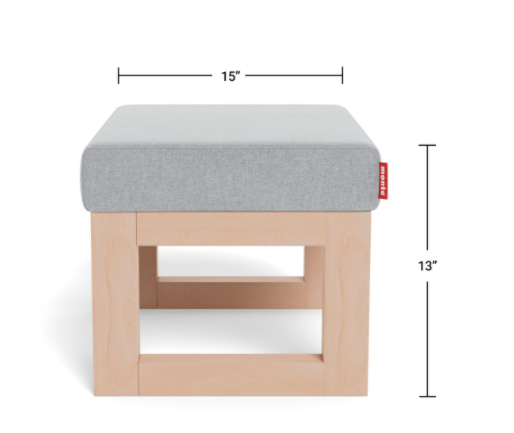 Monte Ottomans Joya Ottoman / Maple Base (Markham Location Pick up Only)