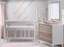 Natart Tulip Metro Convertible Crib and 3 Drawer Dresser XL - White/Natural (MARKHAM STORE PICK UP ONLY)