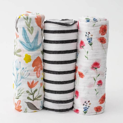 Little Unicorn Cotton Muslin Swaddle Set 3pk Wild Mums UB0034