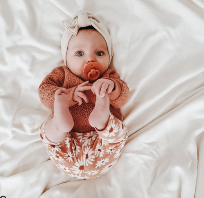 Itzy Ritzy Soother Natural Rubber Pacifier 2pk - Apricot & Terracotta