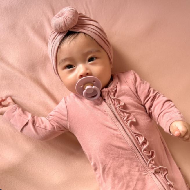 Itzy Ritzy Soother Natural Rubber Pacifier 2pk - Lilac & Orchid