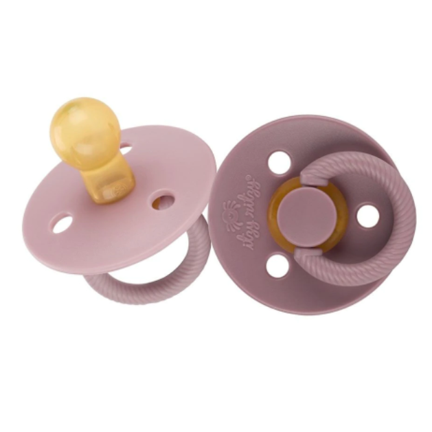 Itzy Ritzy Soother Natural Rubber Pacifier 2pk - Lilac & Orchid