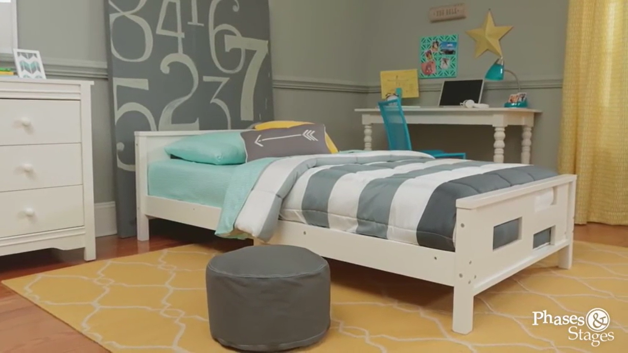 Dorel Living Baby Relax Phases and Stages Toddler to Twin Convertible Bed - White (Markham Pick-up Only)