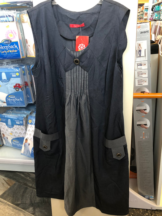 Sofi Co Jean Dress With Pockets - Blue