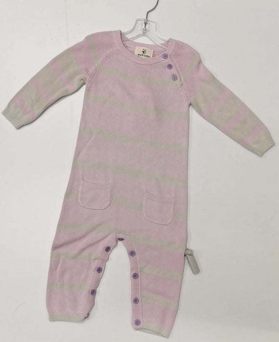 Earth Baby Bamboo Rompers Pink Stripe