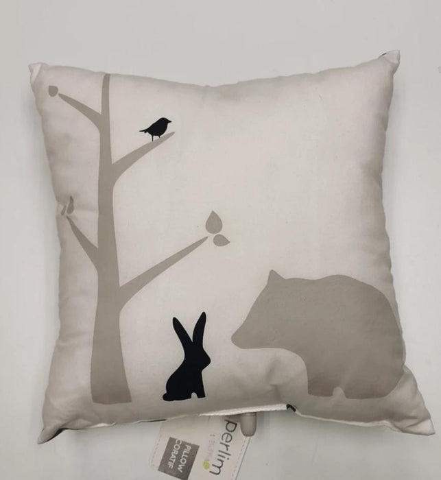 Perlim Pin Pin Small Small Cushion 14*14 Forest  L0417 Foret