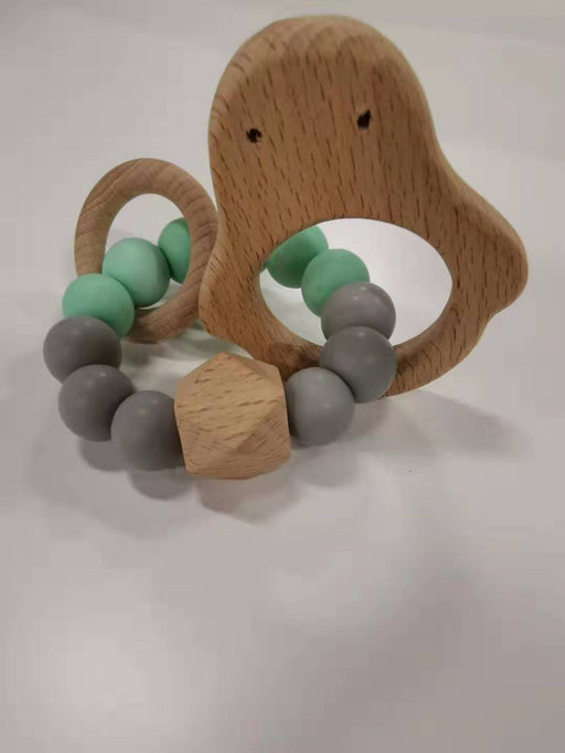 Pois Et Moi Daddy & Mommy Penguin Rattle - Mint