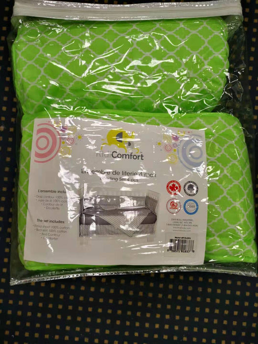 Kidicomfort 4pc Bedding Set  - Quattro Green