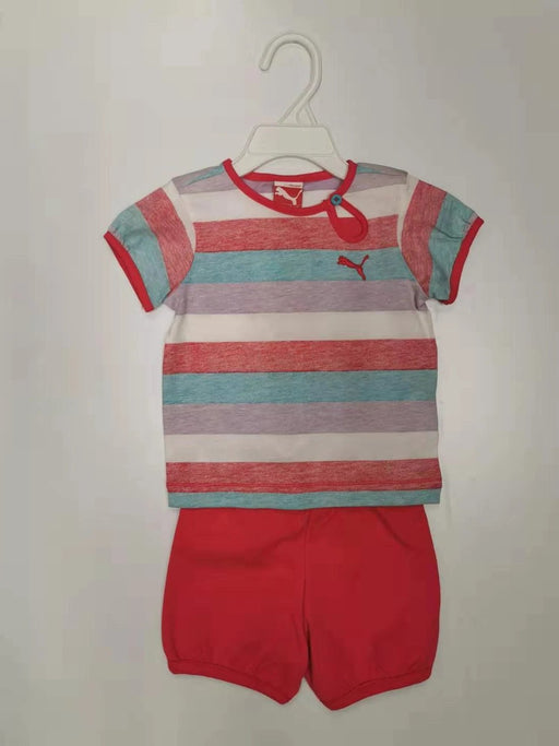 Puma Basic Girl Set Muti Stripe 9m