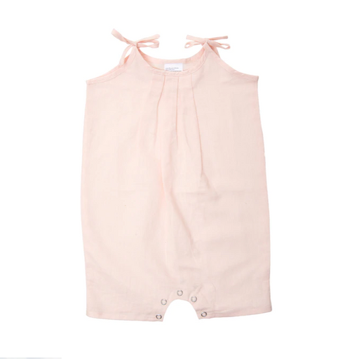 Beba Bean Tie Linen Romper Pink