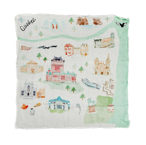 Loulou Lollipop Muslin Swaddle - Quebec City