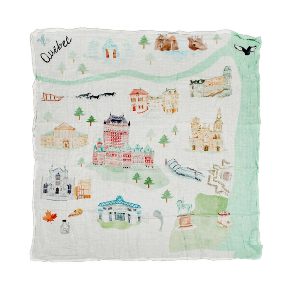 Loulou Lollipop Muslin Swaddle - Quebec City