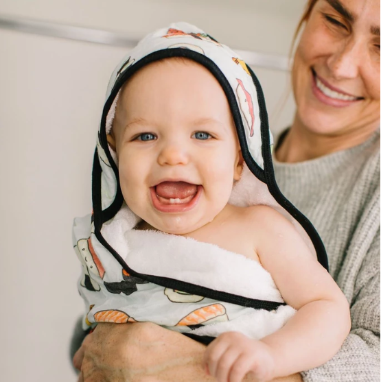 Loulou Lollipop Hooded Towel Set - Sushi