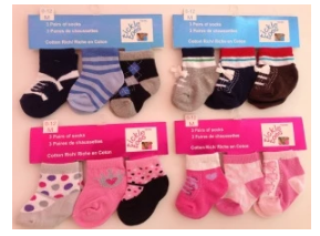 Tickle Toes Infants Socks 1 Pair
